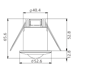Klein 360 Graden Wit Infrarood Bewegingssensor Flush <span class=keywords><strong>Mount</strong></span> Ontwerp - Product Image 4