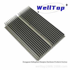 Dissipateur thermique en aluminium CNC personnalisé, alliage 6063 T6, profil extrudé en aluminium anodisé pour dissipateurs thermiques en aluminium - Product Image 5