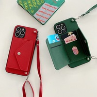 Étui portefeuille en cuir avec porte-cartes pour Samsung Galaxy S24 S25 Ultra et iPhone 17 18 Pro Max