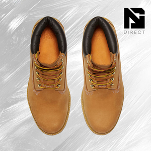 Botas Premium de 6 Pulgadas 'Wheat', Botas Impermeables con Cordones en el Tobillo, Punta Redonda, Botas de Cuero Estilo Martin, Antideslizantes, para Todas las Estaciones - Product Image 3