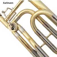 EarlMann Instruments Factory Direct Sales Professional B-Keyed Gold Lacquer Trombone