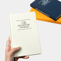 Carnet à couverture rigide en lin A5 de haute qualité en gros, journal de gratitude quotidien