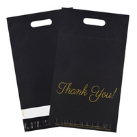 100 PCS/PACK Sachets d'expédition noirs en polyéthylène, sacs d'emballage, enveloppes, sacs de messagerie pour la poste
