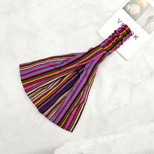 Handmade Cotton Stretchy Bohemian Style Hair Wrap <strong>Hippie</strong> Boho Unisex Yoga <strong>Headband</strong> in Earth Tone for Nurses - Product Image 6