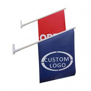Advertising Logo Promotional Product Custom Printed Interior Flag <b>Wall</b> Support - Product Image 1
