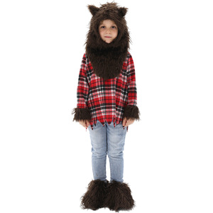 Costume de petit chaperon rouge et de grand loup méchant pour enfants, tenue de spectacle de conte de fées pour filles et garçons - Product Image 3