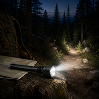 Lampe torche LED rechargeable Type-C W558, étanche IPX4, pour le camping et la plongée, construction en alliage d'aluminium