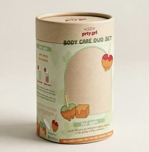 Recycled Food Grade Kraft Paper Cylinder Box with Transparent PVC Window, Custom Printed for <b>Confectionery</b> Snack Packaging - Product Image 3