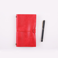 Klassisches A7 Mini Pocket Notebook mit B6 Größe Hardcover Leder papier PU Cover Thread Nähen Binding School Use 2025 Design