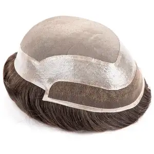 Spedizione veloce In stock Mono pizzo freestyle parrucche sistema di sostituzione parrucchino per gli uomini