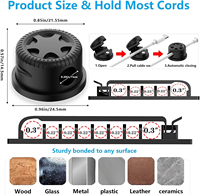 Kit de gestion de câbles en nylon de 313 pièces, clips magnétiques pour câbles, organisateur de câbles en silicone, crochet et boucle, attache en nylon, attache pour câbles