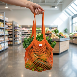 Wholesale Mesh <b>Bag</b> Custom Printed Reusable <b>Net</b> <b>Bags</b> for Grocery and Retail Packaging - Product Image 1