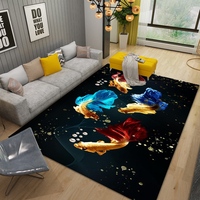 Tapis de salon neuf, lavable, antistatique, pour canapé, chambre, tapis de sol haut de gamme, luxe léger, imperméable, pour table basse