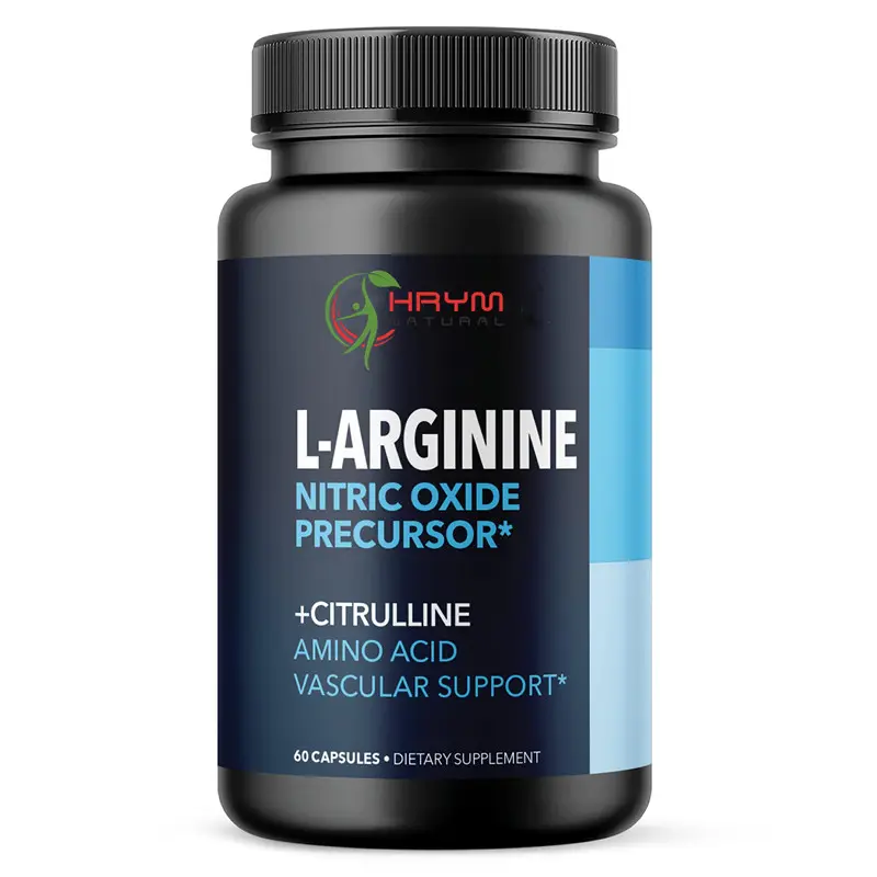 Private Label Male Enhancing L-arginina Capsule Support Amino Acid ossido nitrico precursore per vascolarità e resistenza