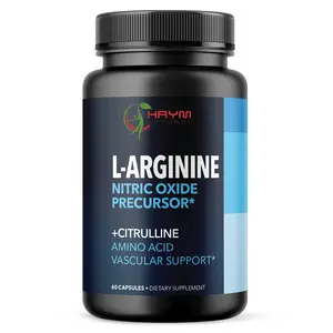 Nhãn hiệu riêng nam tăng cường viên nang L-Arginine hỗ trợ tiền chất Oxit nitric axit amin cho mạch máu và sức chịu đựng