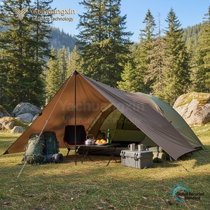 Toldo de Nylon 20D Ligero para Acampar al Aire Libre, con 19 Puntos de Anclaje, para el Lateral del Coche, Tipo Skyline - Product Image 6