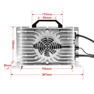 Cargador de Batería Inteligente de 72V 25A, Cargador Rápido Integrado |   Cargador para vehículos eléctricos para carritos de golf y UTVs - Product Image 5