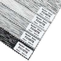 Tissu occultant pour stores enrouleurs MagicalTex P3100TB, texture tissée, polyester, noir