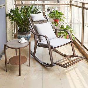 Modern dayanıklı özelleştirilebilir açık alüminyum alaşım sallanan Recliner sandalye ev eğlence yemek otel parkı Villa balkon avlu - Product Image 1