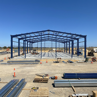 Estructura de Acero Comercial de Diseño Australiano Moderno, Estructura Económica para Talleres, Almacenes, Oficinas, Naves Industriales