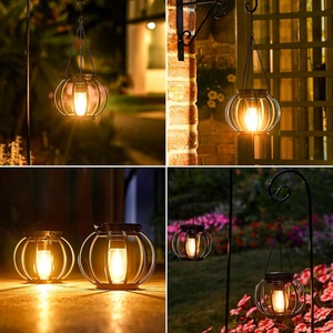 Nueva Lámpara Solar LED para Jardín, Luz Blanca Cálida, Farol Colgante de Hierro para Patio, Camino, Césped, Decoración, Resistente al Agua IP65 - Product Image 5