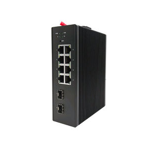 ZC-S2010MG Industrial <b>Ethernet</b> <b>Switch</b> 2*(SFP)+8*(RJ45) Management Zikun DC/AC Powered FTTX Use with PoE Support - Product Image 2