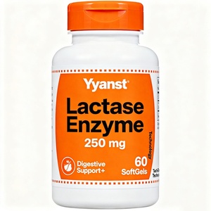 Gélules d'enzyme lactase à marque privée pour une digestion saine du lait et du sucre, fabriquées par un producteur d'aliments santé de haute qualité - Product Image 1