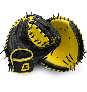 Etiqueta privada guantes de beisebol profecional, jovens guantes de cacher baseball coletor de catterna
