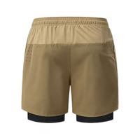 Shorts de course 2-en-1 personnalisés OEM pour hommes, séchage rapide, respirants, pour l'entraînement sportif et la gym