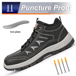 JIANKUN-Chaussures de travail en microfibre antidérapantes et résistantes à l'usure pour hommes - Product Image 4
