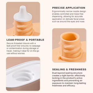 Tubo in Plastica Estrusa Rivestito in Argento per <span class=keywords><strong>Crema</strong></span> Solare, Confezione per <span class=keywords><strong>Crema</strong></span> Mani e Prodotti per la Cura <span class=keywords><strong>della</strong></span> Pelle, Flaconi Colorati per Protezione Solare - Product Image 2