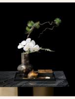 SAIDKOCC Table basse de salon rétro, table de repos, vase en marbre naturel, luxe, personnalisable, esthétique, art unique