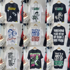 T-shirt da uomo di alta qualità con stampa 'That's a Awful Lot of Cough Syrup', abbigliamento <span class=keywords><strong>anime</strong></span> di design - Product Image 5