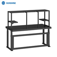 Table de réparation multifonctionnelle Sunshine M1 Pro en alliage d'aluminium noir, poste de travail pour réparation de téléphones portables, personnalisable OEM