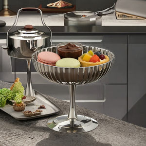 Bol à sundae en acier inoxydable poli, écologique, bol à smoothie, décoratif, restaurant, maison, bar, fête, dessert, glace - Product Image 3