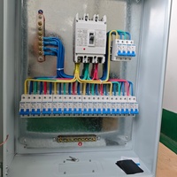 Boîte de distribution électrique extérieure monophasée 220V avec disjoncteur et boîte de distribution fibre optique
