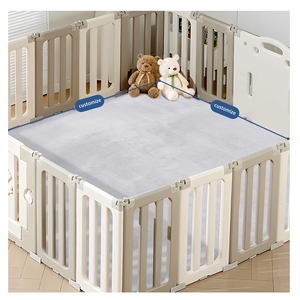 Tapis de parc épais mousse à mémoire de forme doux en peluche antidérapant rembourré bébé tapis de jeu tapis de sol pour <span class=keywords><strong>chambre</strong></span> d'enfants - Product Image 2