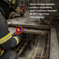 Cámara Térmica para Bomberos, Imagen Térmica para Determinar la Etapa de Desarrollo del Incendio, Ruta de Escape, Herramienta para Operaciones de Rescate