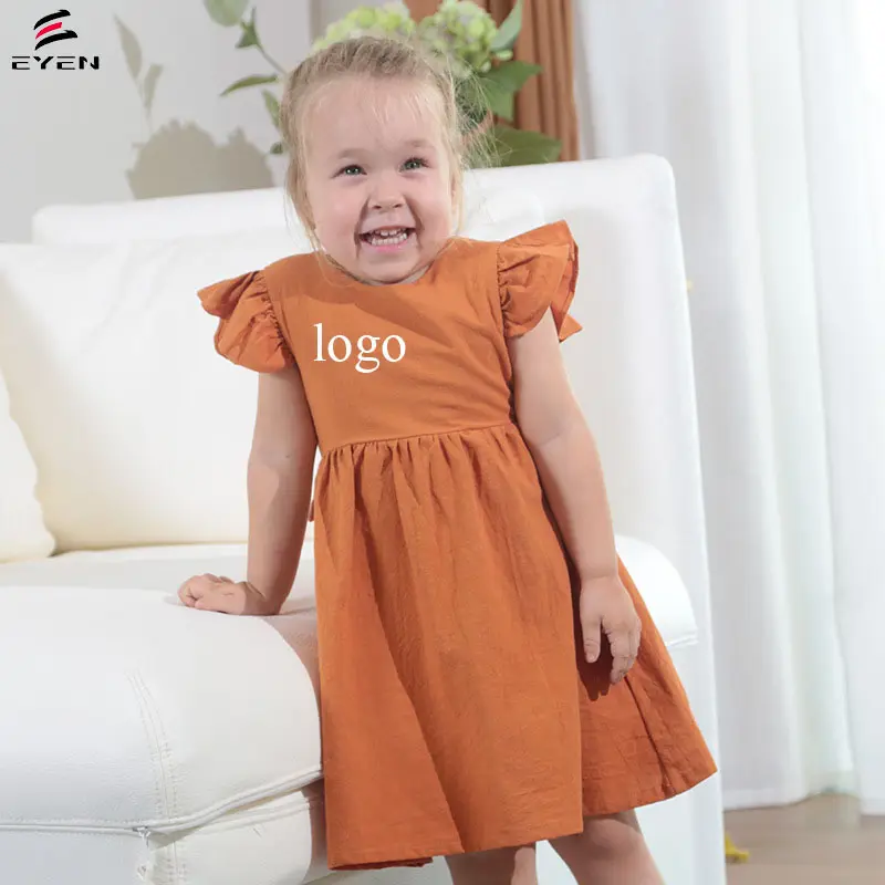 Conyson Hot bán cổ điển backless Fancy Bowknot bán buôn Little Girl Đảng ăn mặc trẻ em váy dài thiết kế Dresses cho bé gái