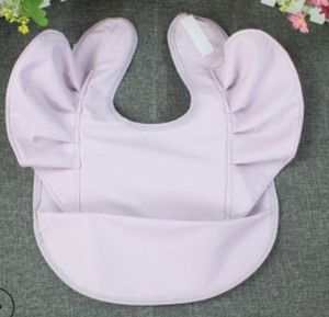 BPA Miễn Phí Dễ Dàng Để Làm Sạch Hoa Bữa Ăn Trẻ Em Ăn Tạp Dề Bé Cô Gái Cậu Bé Bib Mềm Không Thấm Nước PU Ăn Bib Với Đôi Cánh Thiên Thần - Product Image 5