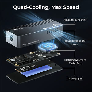 TESmart 80Gbps M.2 SSD carcasa 7000 MB/s soporte Thunderbolt5 USB4 conectividad PCIe 5,0 NVMe carcasa - Product Image 6