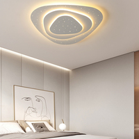 Plafonnier LED créatif ultra-fin de style nordique de luxe, idéal pour les plafonds de chambre à coucher