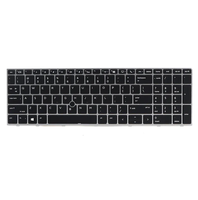 GR Clavier allemand rétro-éclairé pour ordinateur portable HP ZBOOK 15 G5 G6 17 G5 L12765-041 de remplacement