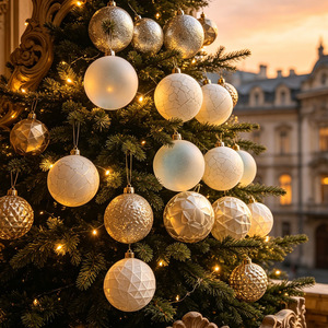 Boules de Noël argentées de 6 cm, 25 pièces, décorations pour arbre de Noël, Bolas De Navidad 2026, décorations de Noël, ornements de Noël incassables - Product Image 3
