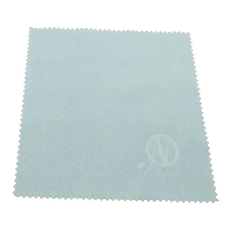 Microfiber Embossed Suede Lens Cleaning Cloth With Logo Embossed