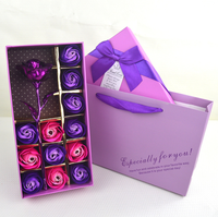 Set Hadiah Kreatif Mawar Emas 24K untuk Natal, Hari Valentine, dan Ulang Tahun untuk Pacar Wanita dan Pacar Pria