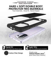 Coque arrière complète en Fiber de carbone de luxe pour Xiaomi Mi 11 Pro 11 Ultra 11 Lite, coque dure mate et fine