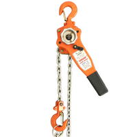 Palans à levier à cliquet légers de 0,75 tonne, hauteur 9 m, chaîne en alliage G80, protection IP55, certifiés CE, pour travaux de gréement