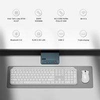 Mini PC BOSGAME E3 Twin Lake N150, 16 Go de RAM DDR4, 512 Go SSD, Windows 11 Pro, double écran 4K pour HDMI, WiFi, BT, LAN, pour la maison et le bureau