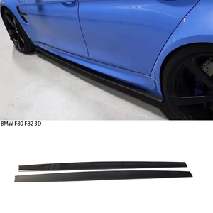 Faldones Laterales de Fibra de Carbono Estilo 3D para BMW Serie 3 F80 M3/F82 M4 Sedán 2013-2019 - Product Image 1